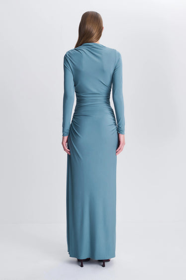Simkhai Eleonora Long Sleeve Gown Storm