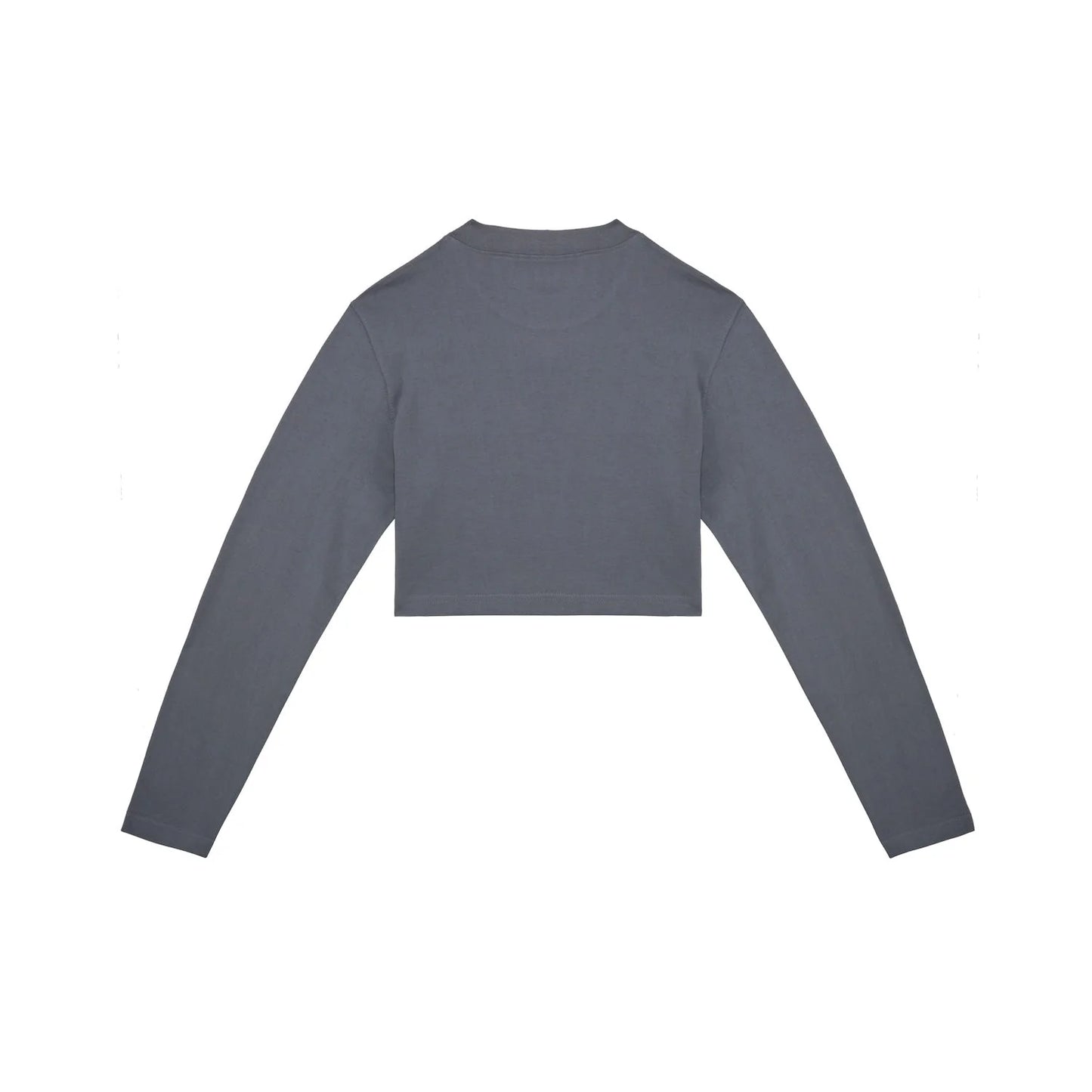 SOON TO BE ANNOUNCED Soon Embroidery L/S Crop T-Shirt Lava Smoke