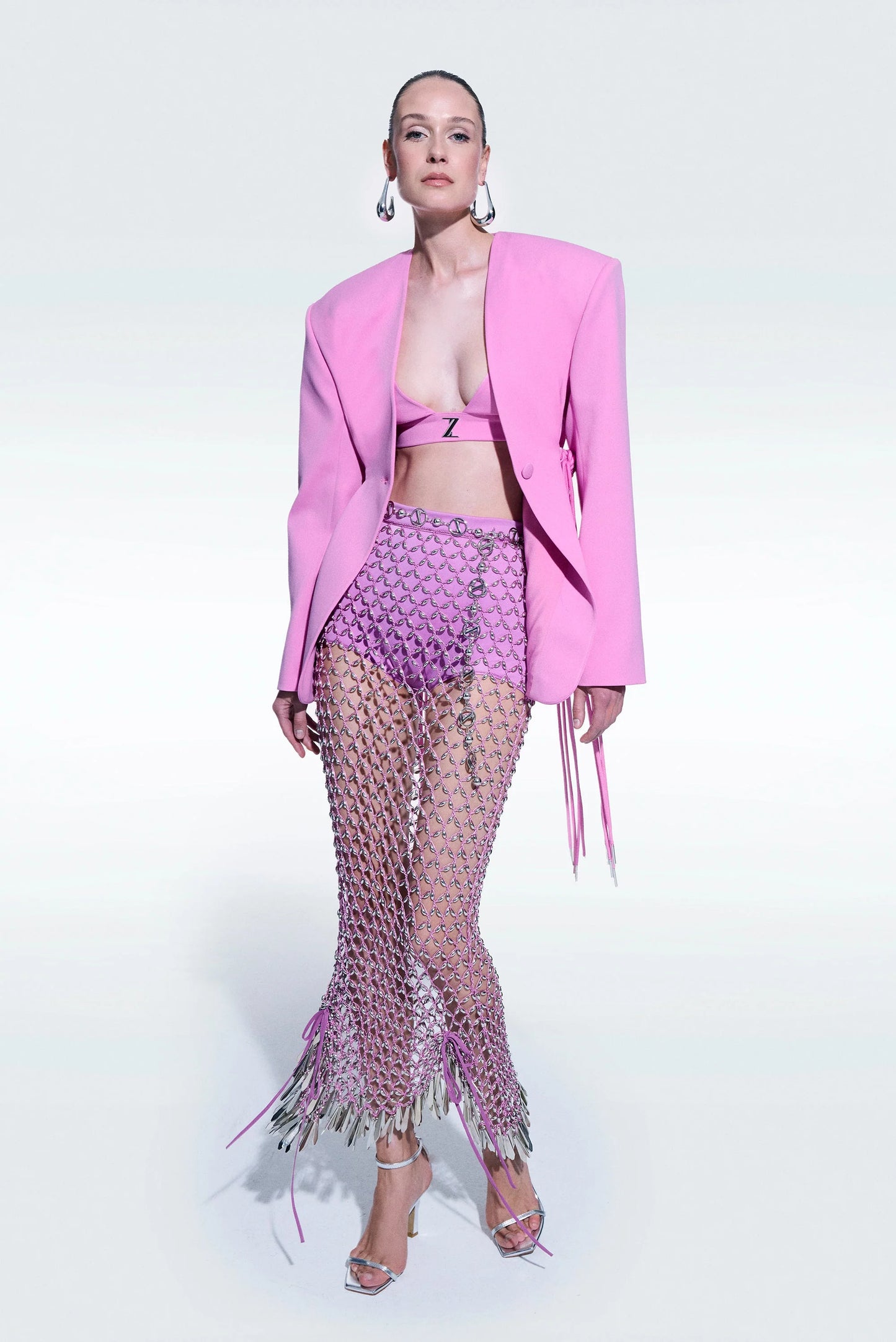 Zeynep Tosun Logo Top Pink