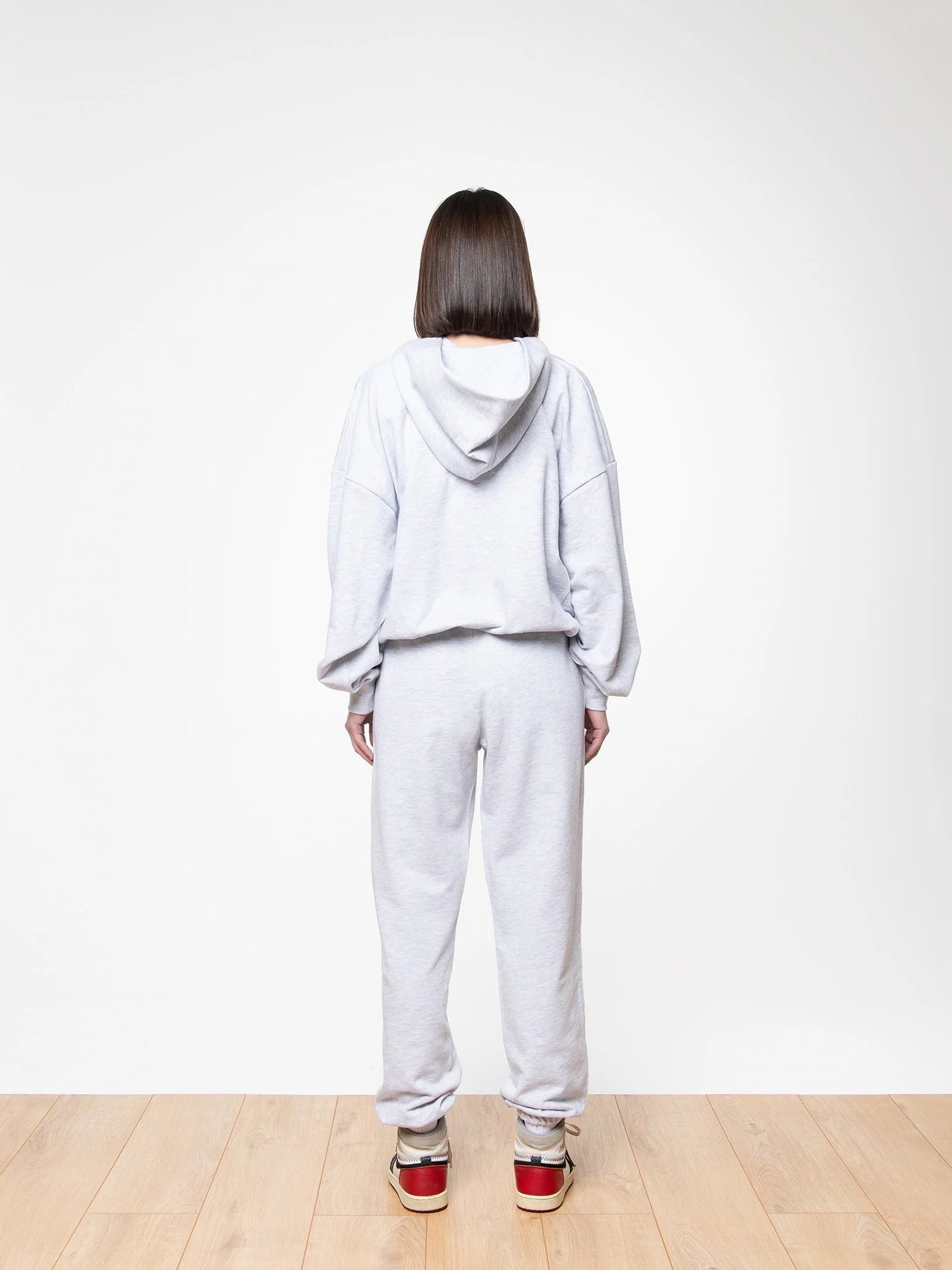 SOON TO BE ANNOUNCED Essentials Logo Zip Hoodie Grey Melange