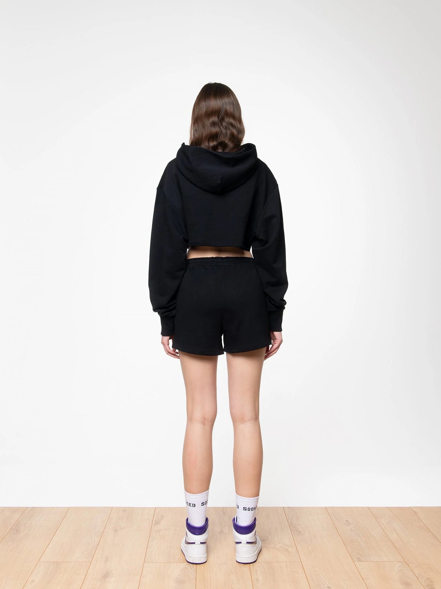 SOON TO BE ANNOUNCED Essentials Logo Shorts Peat Black
