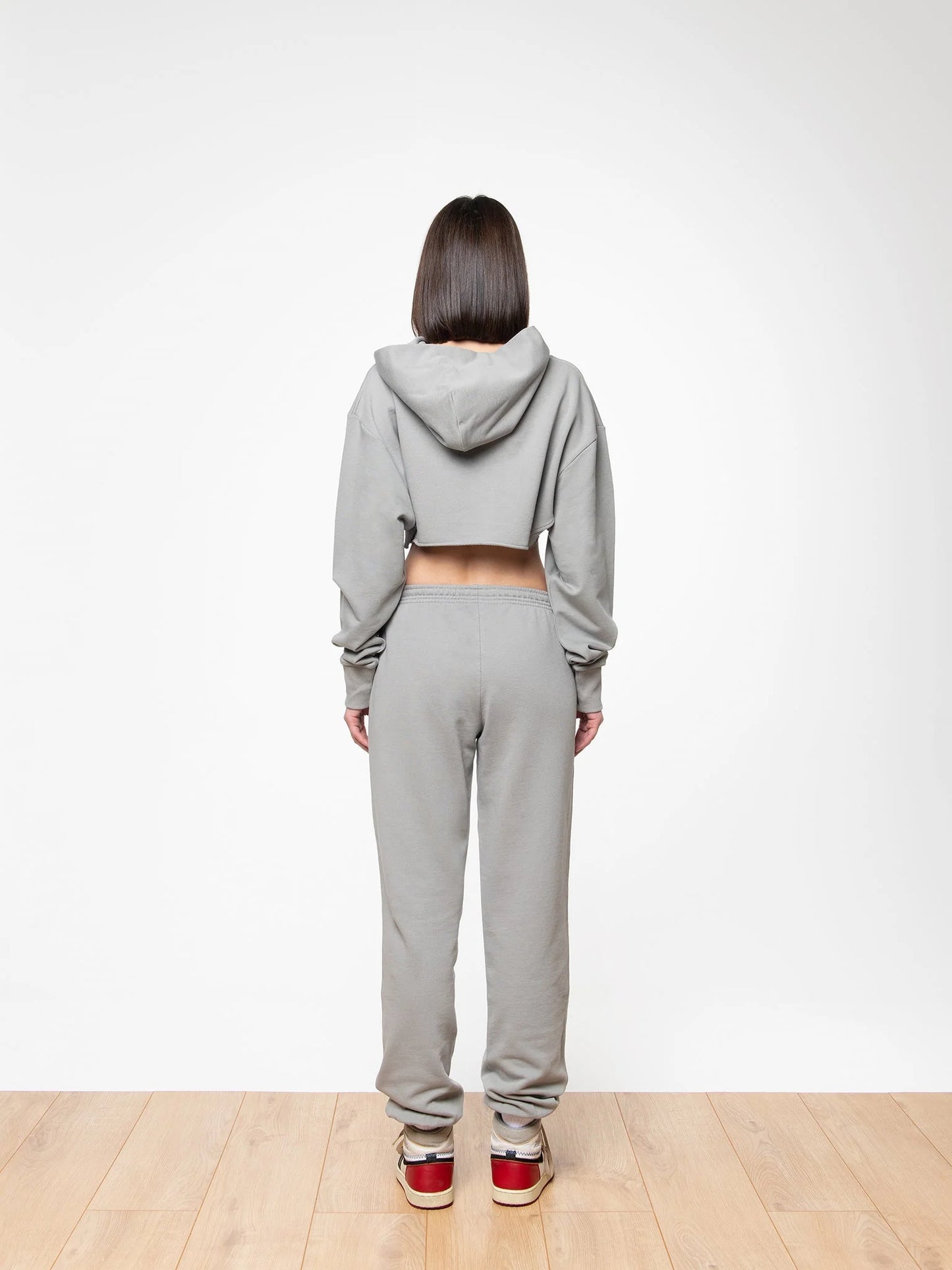 SOON TO BE ANNOUNCED Essentials Crop Hoodie Moon Mist
