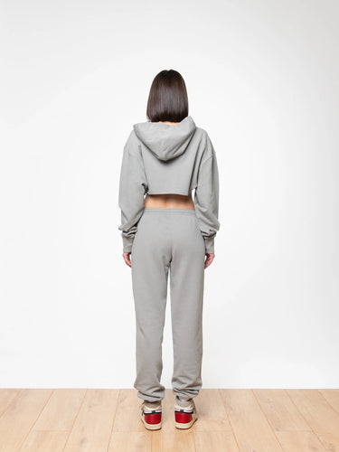SOON TO BE ANNOUNCED Essentials Crop Hoodie Moon Mist
