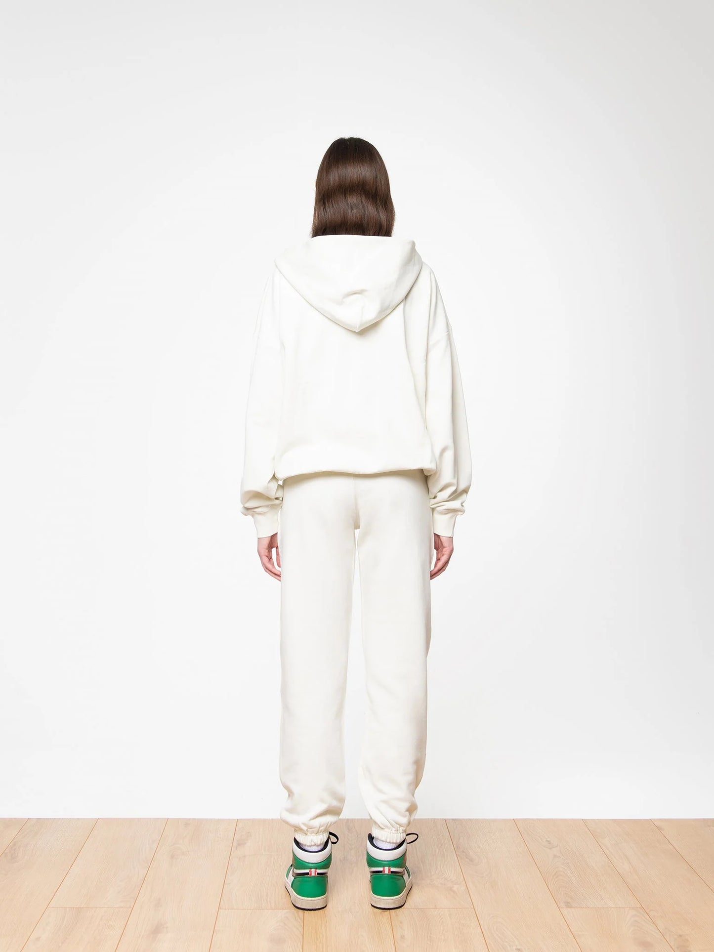 SOON TO BE ANNOUNCED Essentials Logo Zip Hoodie White Asparagus