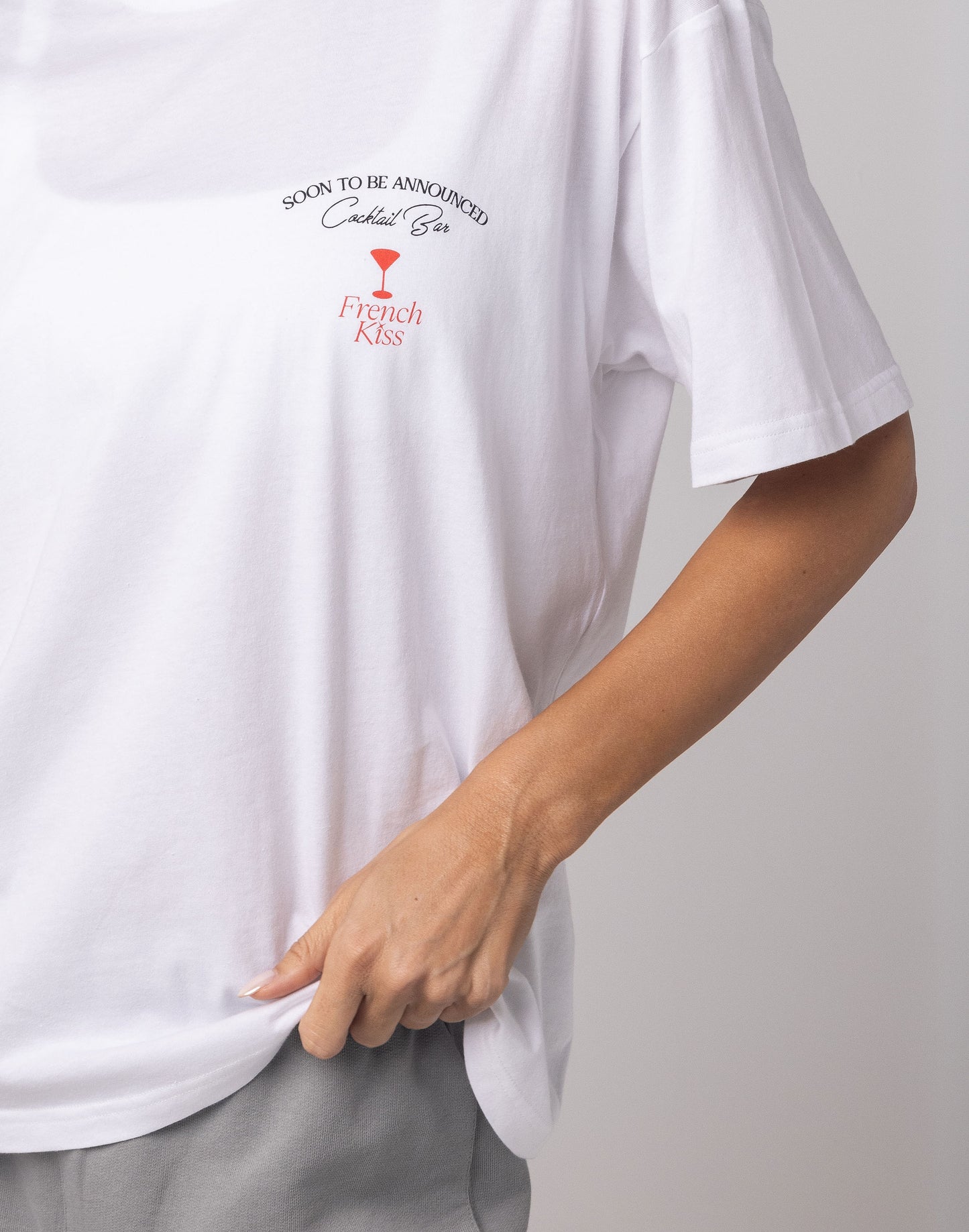 SOON TO BE ANNOUNCED French Kiss T-shirt White