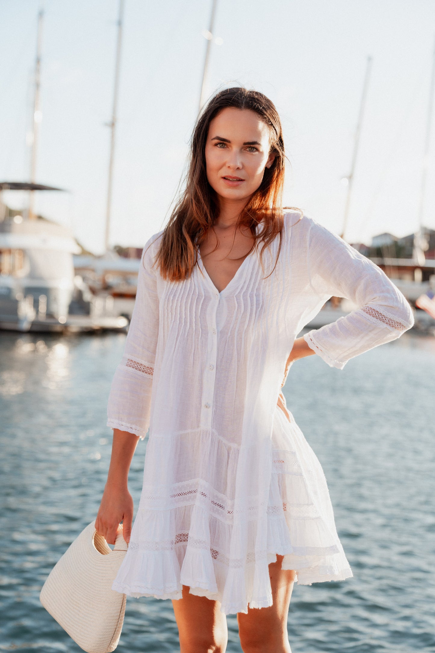 Sunday Saint Tropez Bella Ciao White Dress