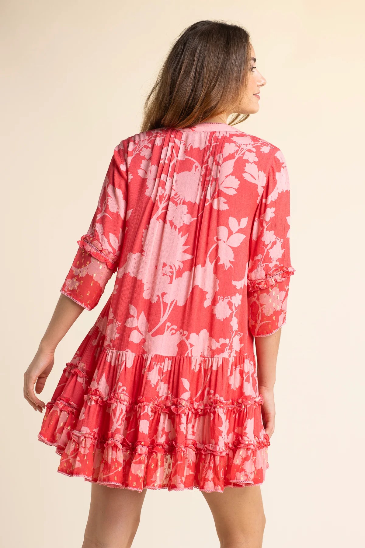 Sunday Saint Tropez Bella Ciao Flower Dress Red