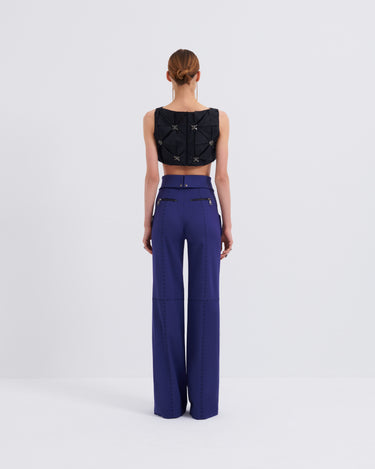 Tayfun Kaba High Waisted Flare Pants