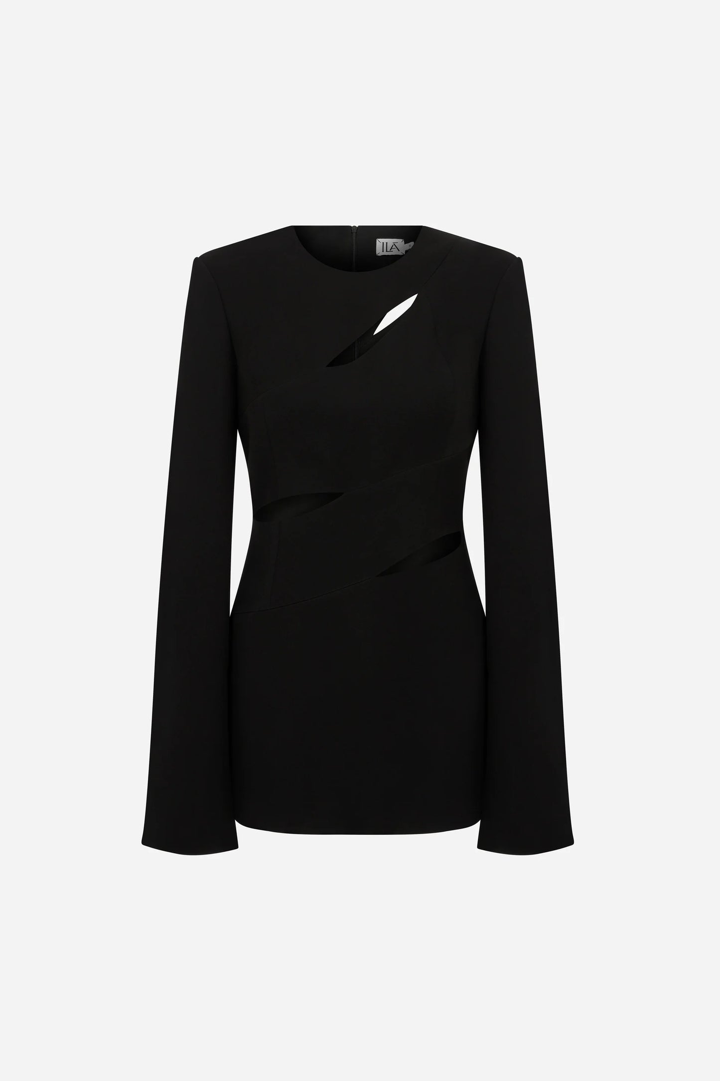 ILA BLAZE Long Sleeved Mini Dress With 4 Slit Openings