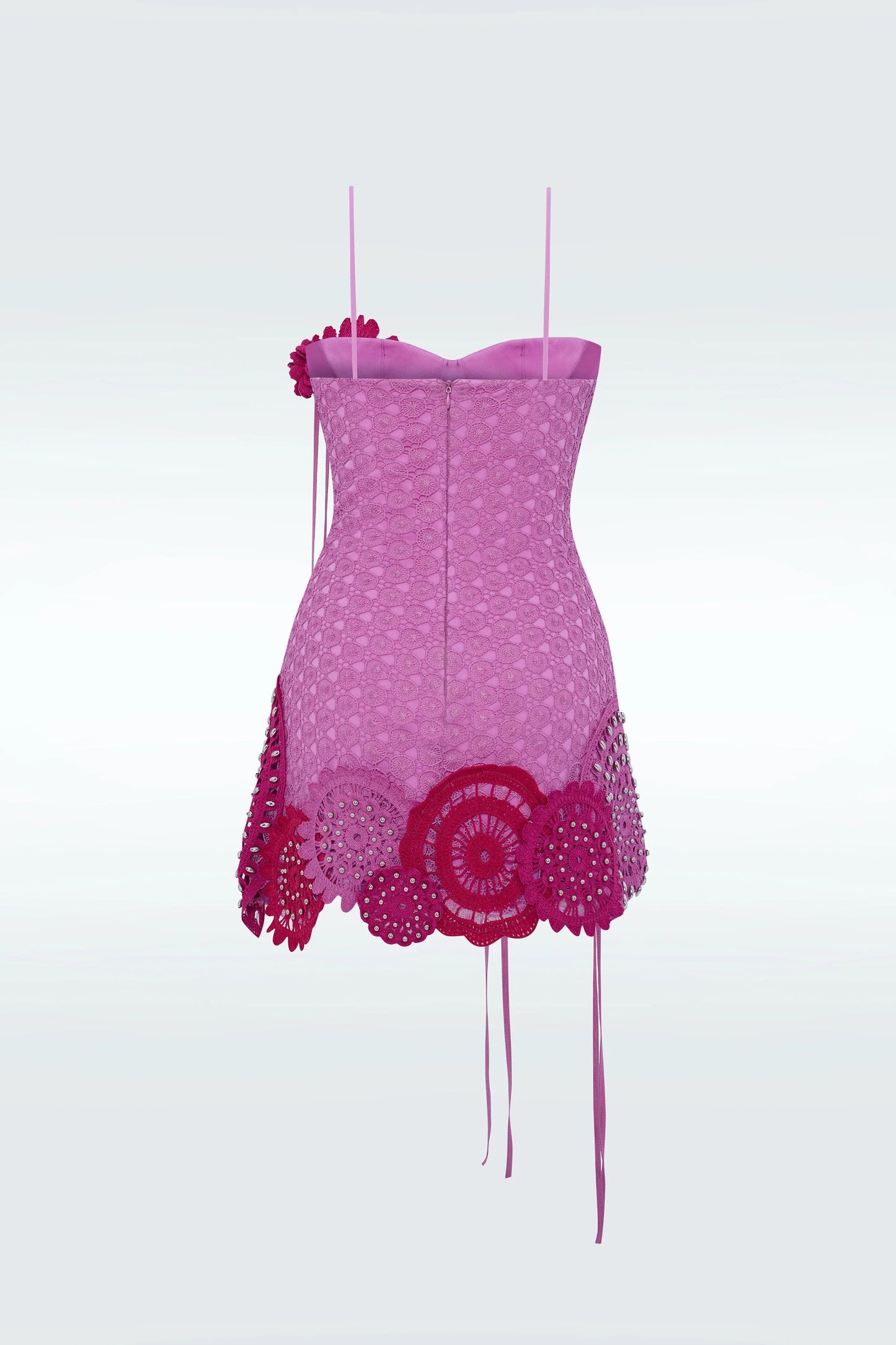 Zeynep Tosun 3-D Flower Stud Dress