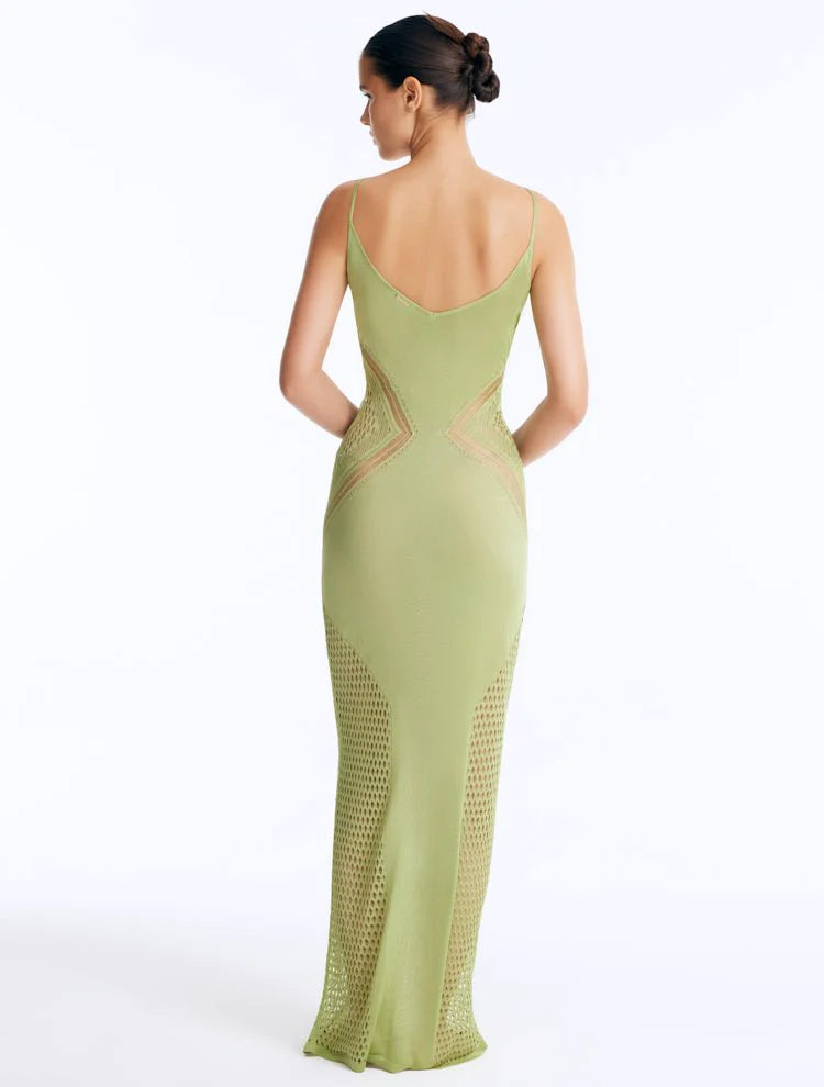 Moeva AZALEA Shiny Green dress