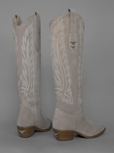 LOIE Elenora Mink Suede Boots