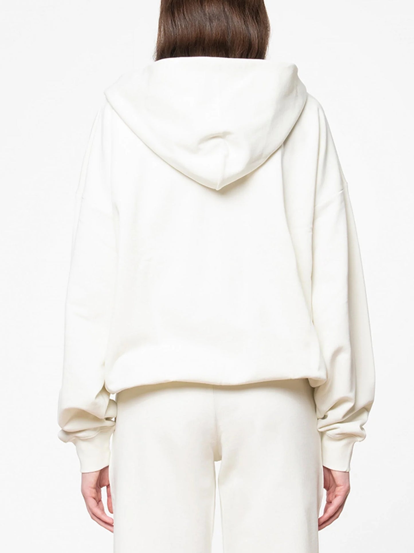 SOON TO BE ANNOUNCED Essentials Logo Zip Hoodie White Asparagus