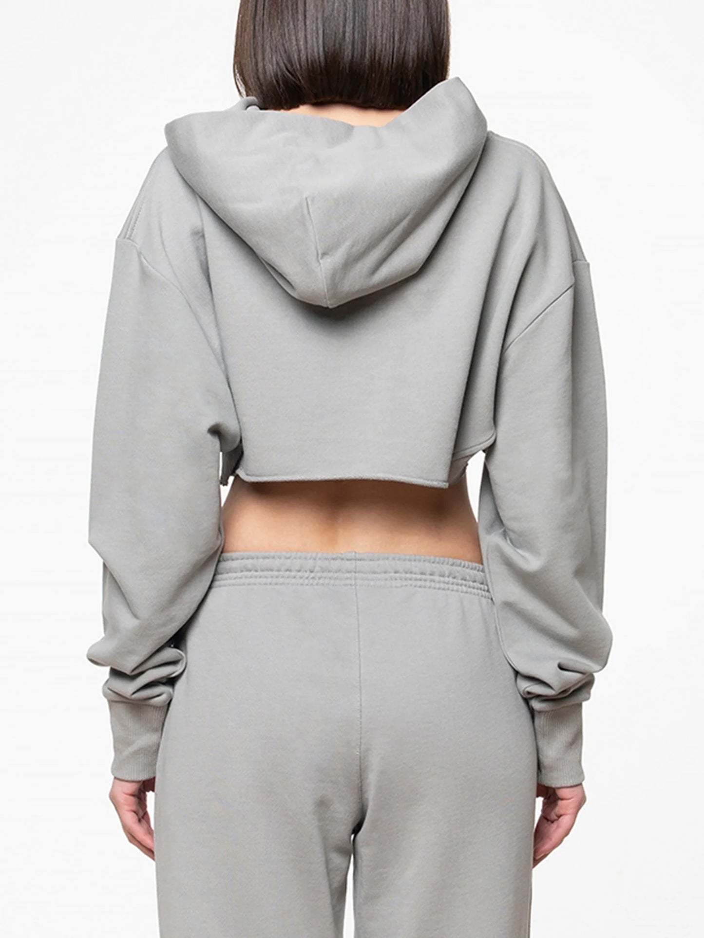 SOON TO BE ANNOUNCED Essentials Crop Hoodie Moon Mist