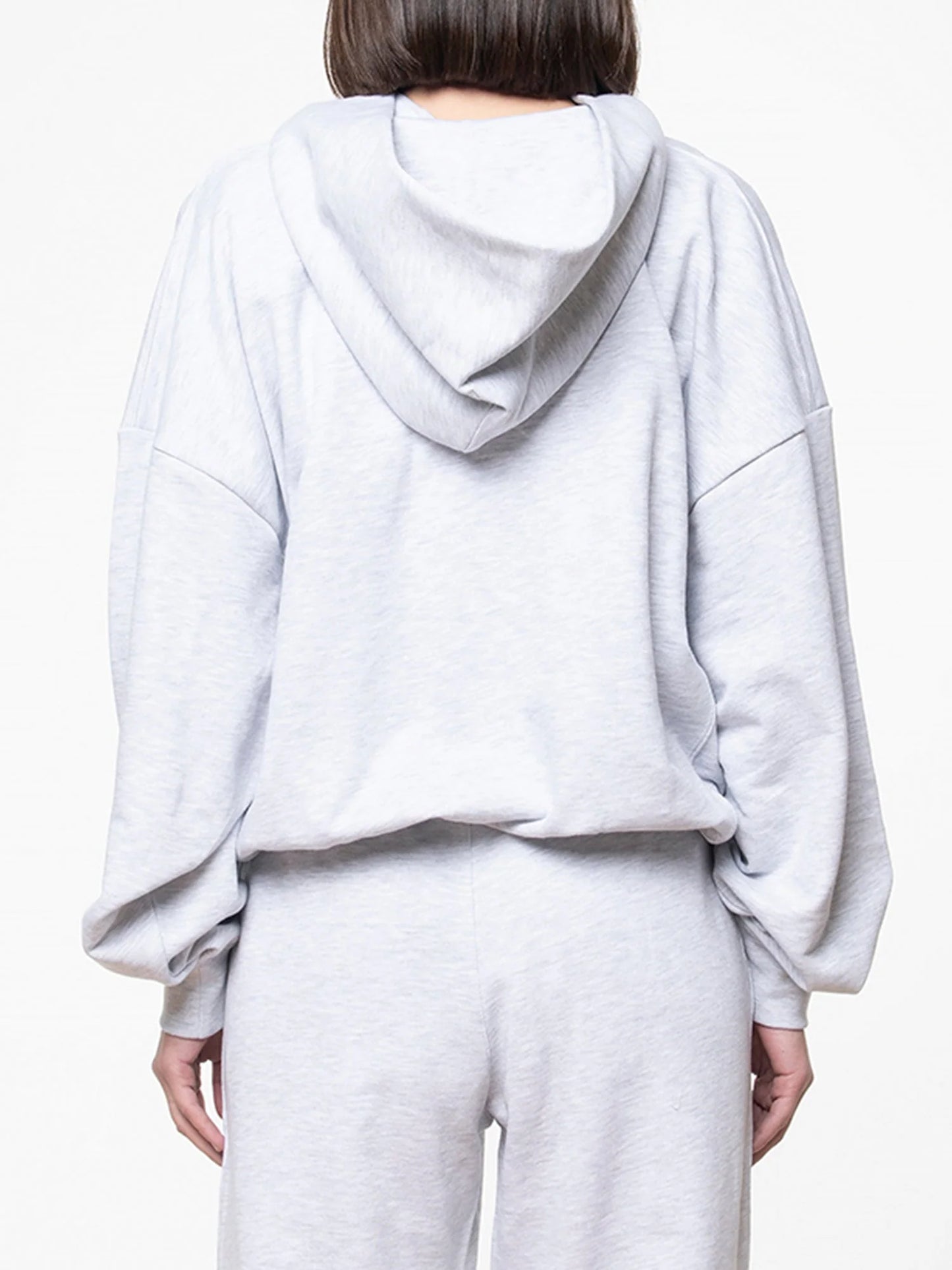 SOON TO BE ANNOUNCED Essentials Logo Zip Hoodie Grey Melange