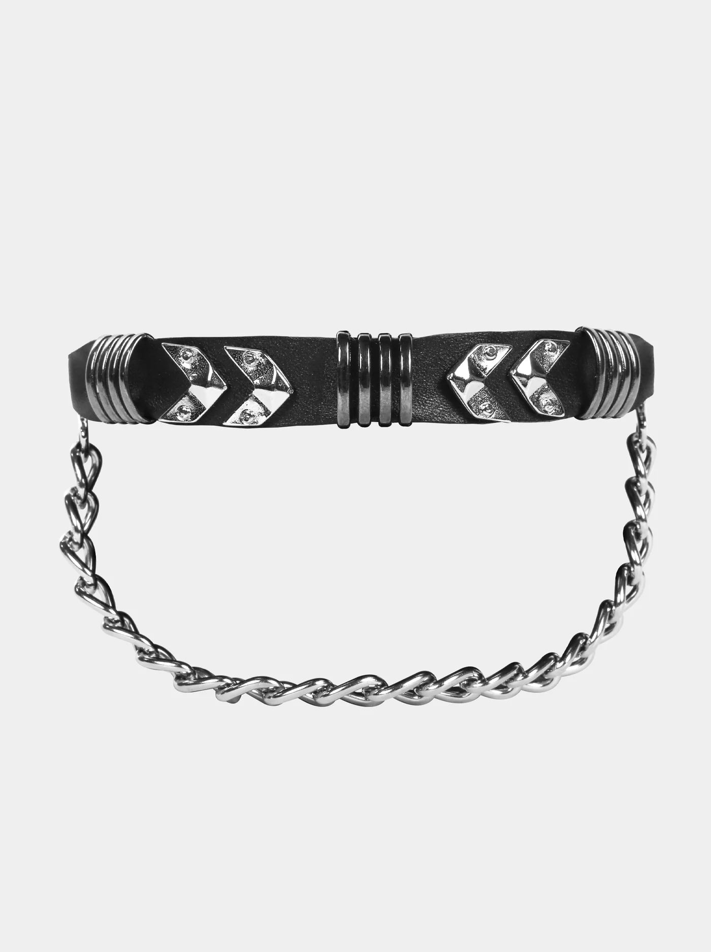LOIE Unique Black Leather Boots Belt