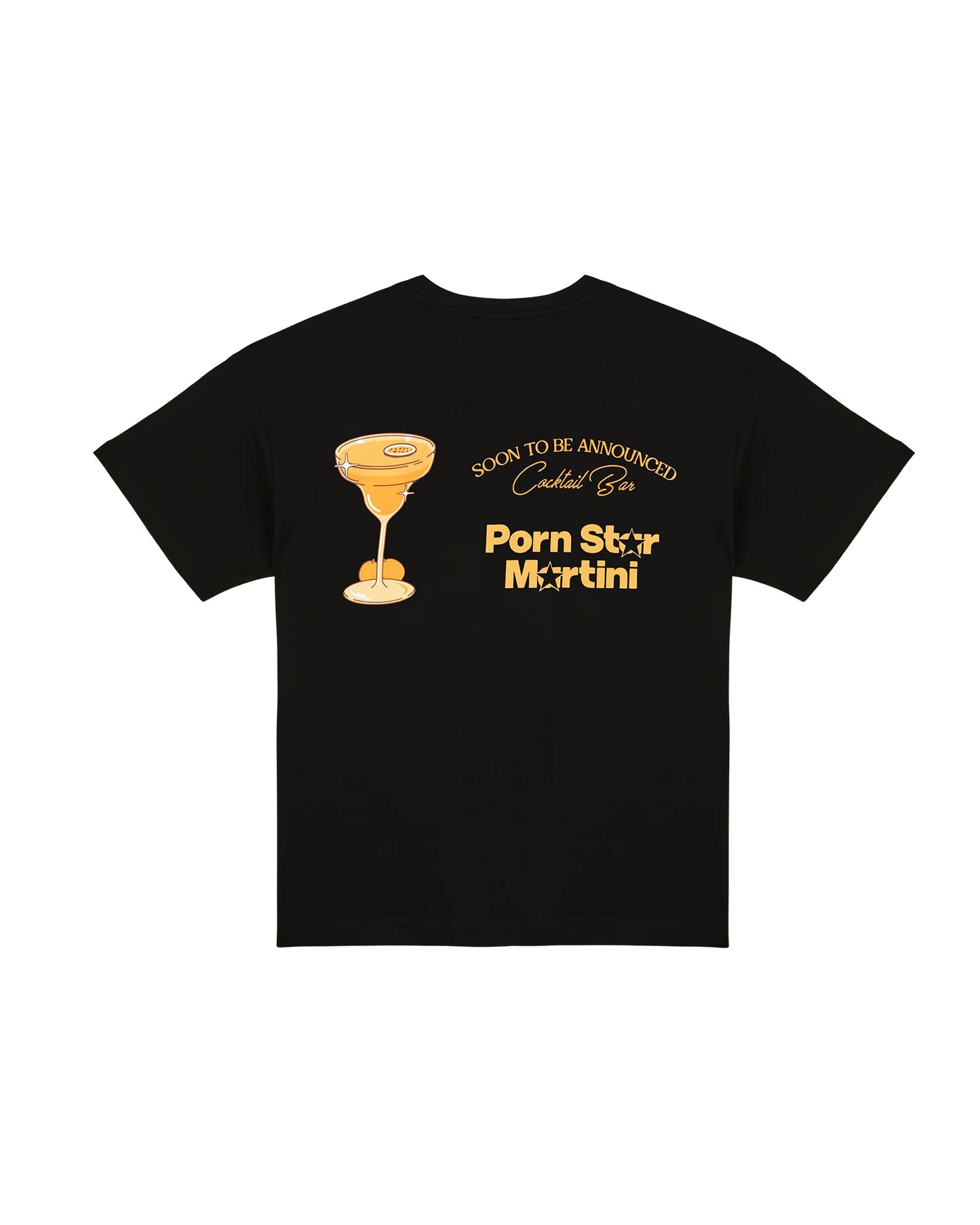 SOON TO BE ANNOUNCED Porn Star Martini T-shirt  Black