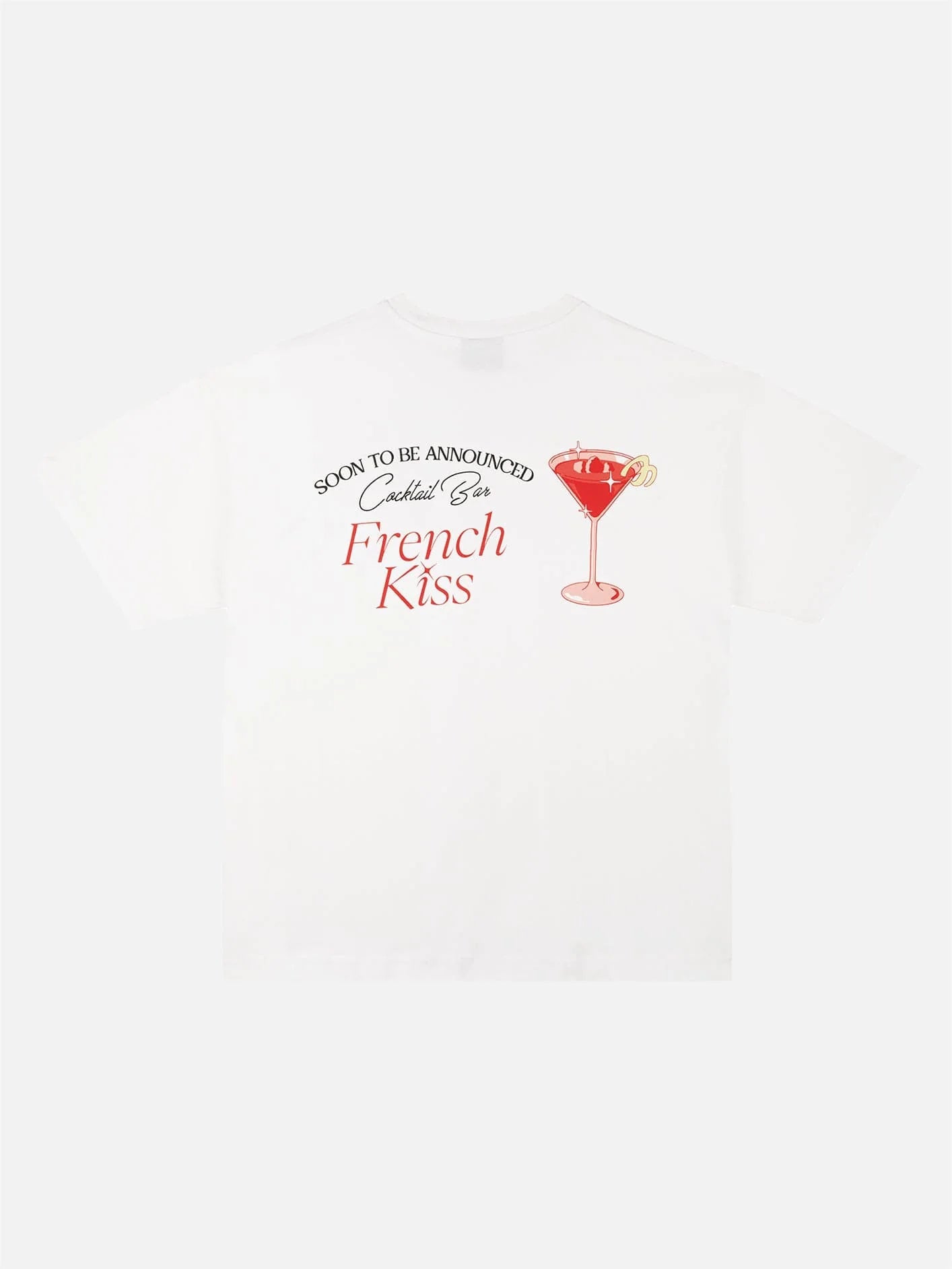 SOON TO BE ANNOUNCED  French Kiss T-shirt White