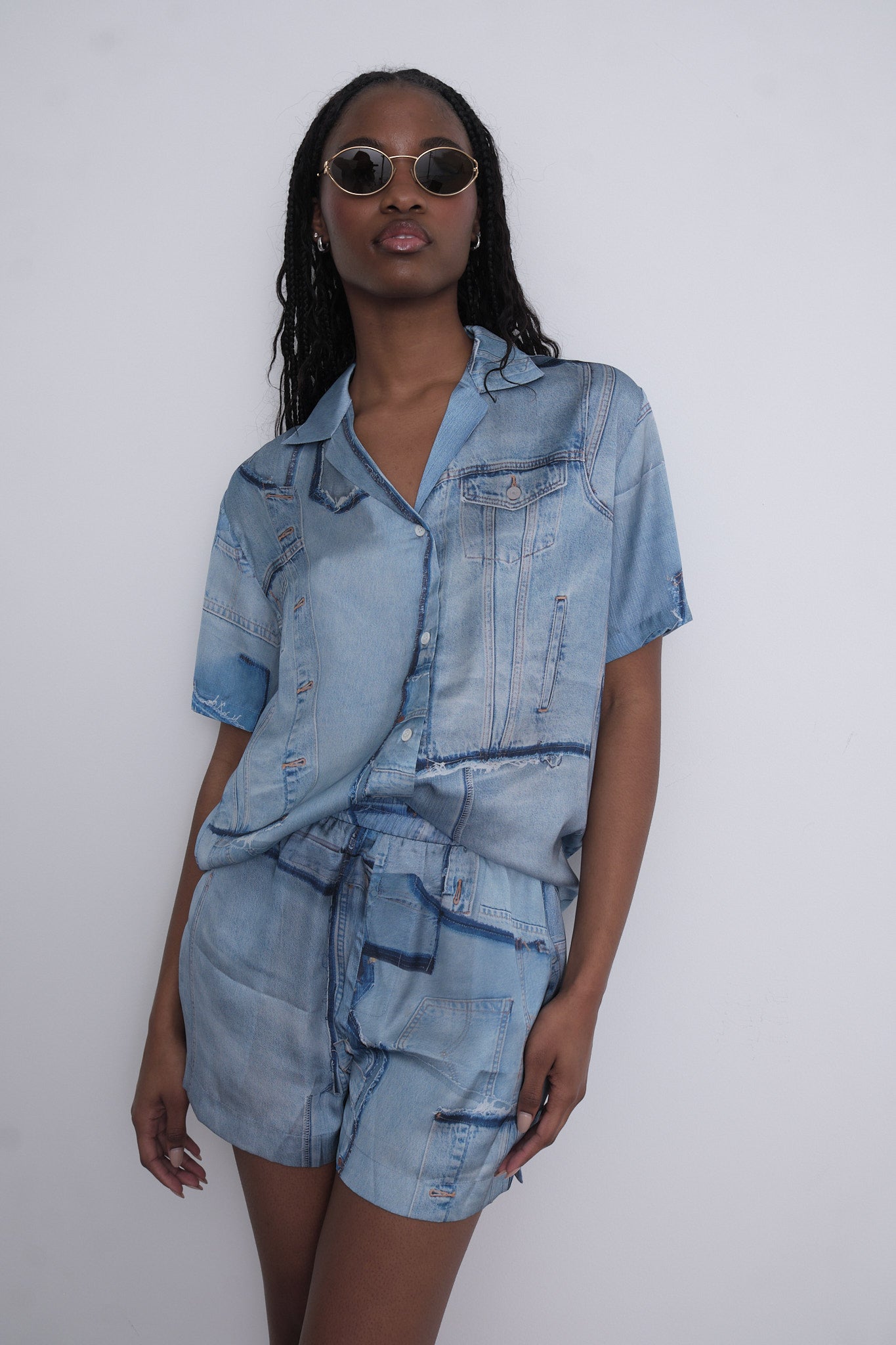 CEKETTE Printed Cuban Shirt