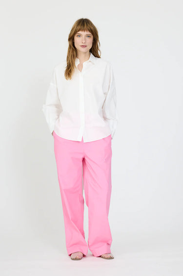 LMND Chiara Long Sleeve Shirt White Backless