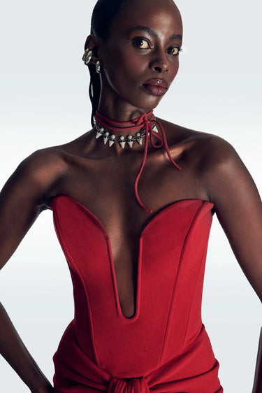 Zeynep Tosun Carmen Dress Red