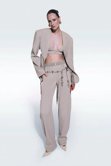 Zeynep Tosun Skater Pants Beige