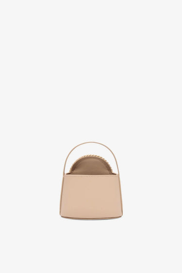 DESTREE MINI GUNTHER PASSEMENTERIE BEIGE LEATHER BAG