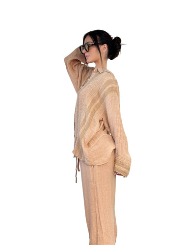 Sunday Saint Tropez Athena Raye Linen Shirt