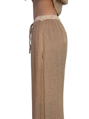 Sunday Saint Tropez Simba Linen Pant Tan