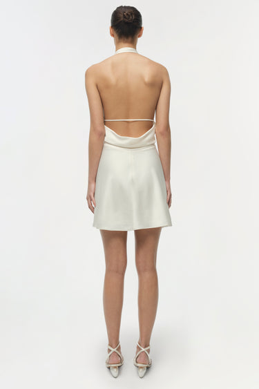 Simkhai Reanna Satin Mini Dress Ivory