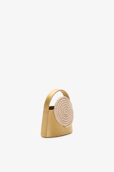 DESTREE MINI GUNTHER PASSEMENTERIE BEIGE SATIN BAG