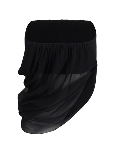 Francesco Murano Bandeau Top Drapping Black