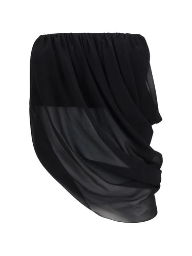 Francesco Murano Bandeau Top Drapping Black