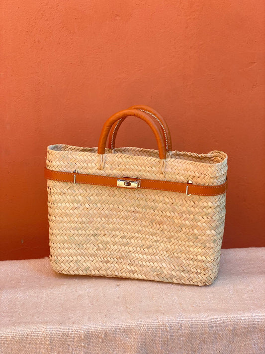 DLD Panier straw bag Orange