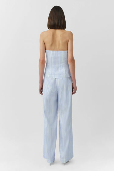 Simkhai Bria Top Blue Stripe