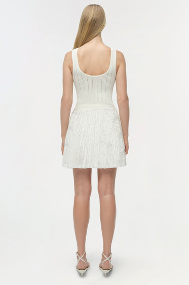 Simkhai Ellis Knit Lace Mini Dress
