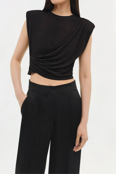 Simkhai Estelle Clean Stretch Jersey Black