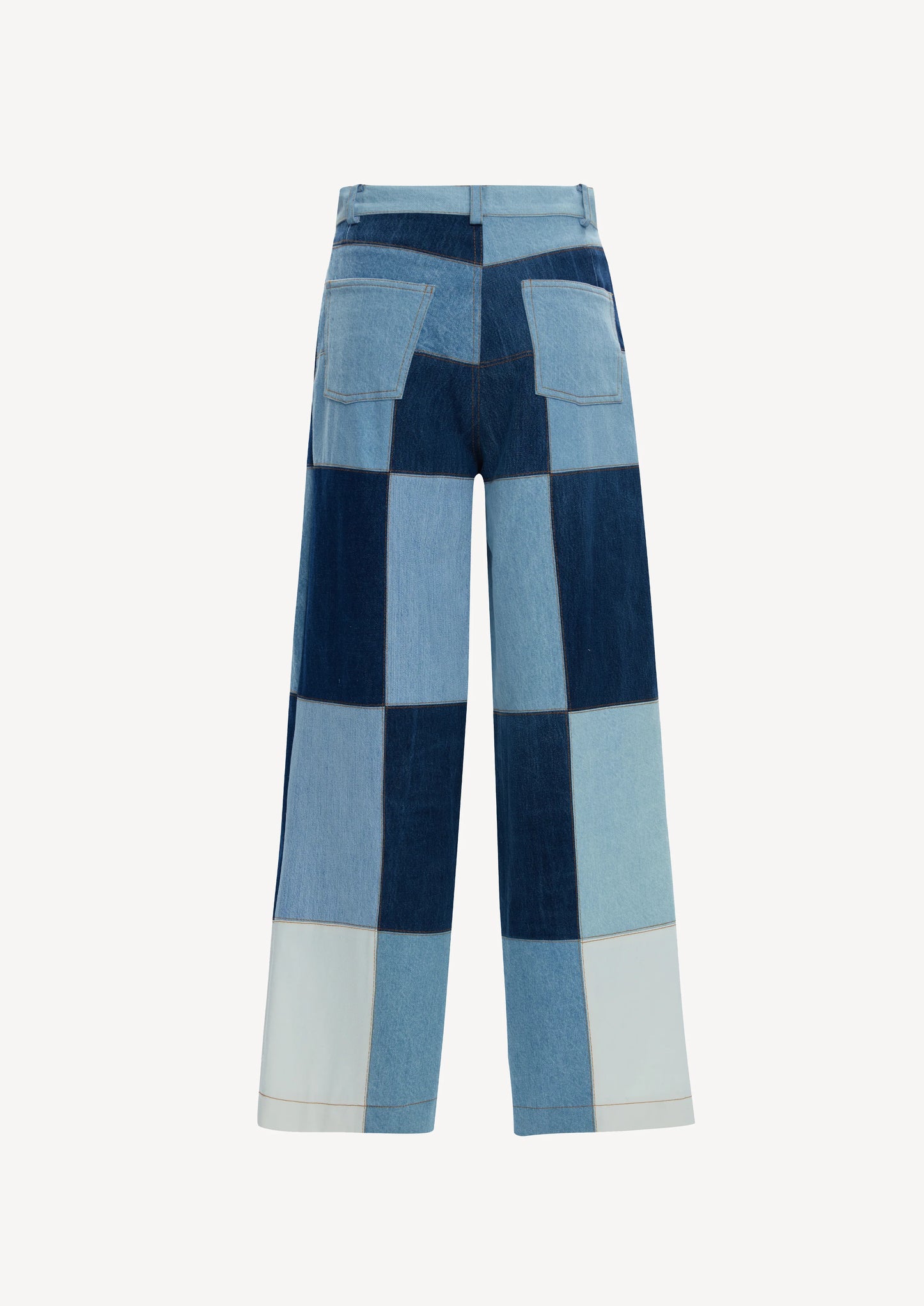 CEKETTE Patchwork Denim Pants