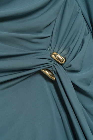 Simkhai Eleonora Long Sleeve Gown Storm