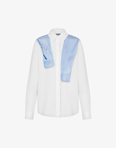 Moschino Jeans Printed Cotton Poplin Shirt