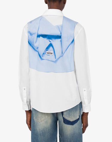 Moschino Jeans Printed Cotton Poplin Shirt