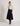 Alberta Ferretti Flared denim midi skirt with AF logo