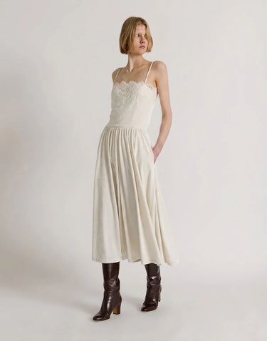 Alberta Ferretti Top With Lace Inserts
