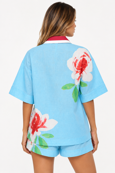 Aston Studio Neri Shirt Bluebell Rose