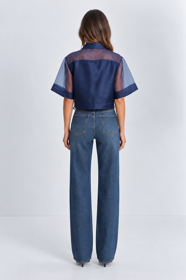 Simkhai Ryett Cropped Shirt Ink