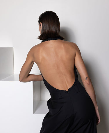 Coperni Zipped Sarouel Jumpsuit Black