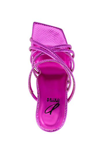 Daniela Uribe Entwine Sandals Electric Pink