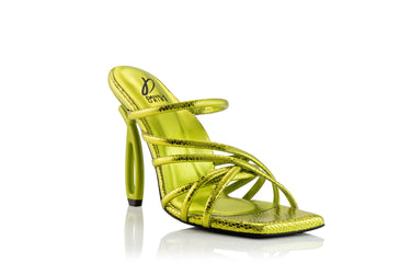 Daniela Uribe Entwine Sandals Electric Green
