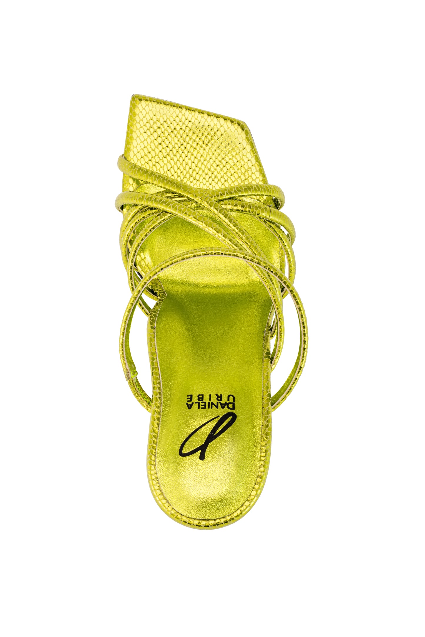 Daniela Uribe Entwine Sandals Electric Green