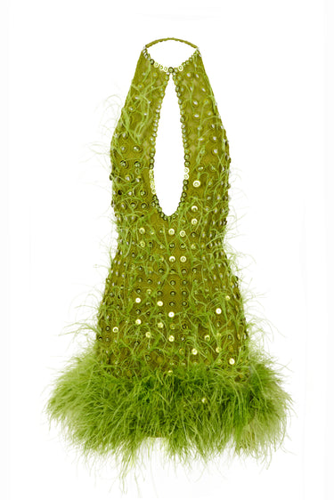 FARDA MINI OSTRICH DRESS